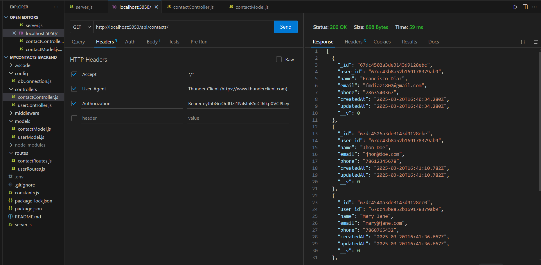 recipe-api-hash-token